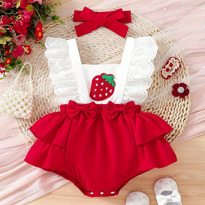 Elegant &amp; Sweet Cute Baby Girls Romper Dress