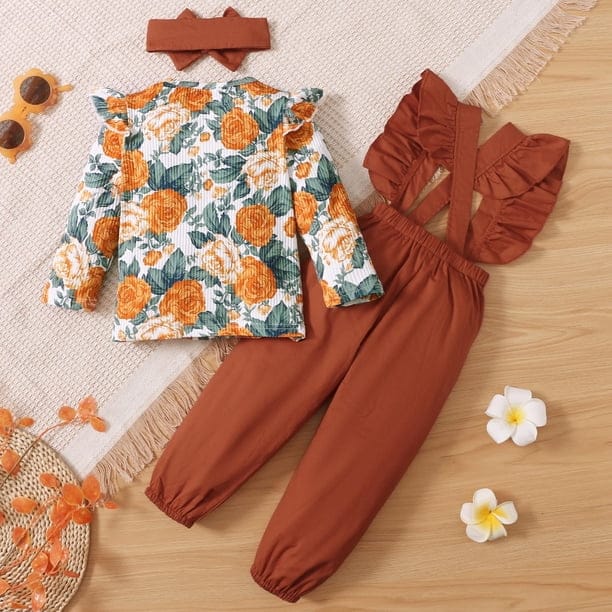 PatPat 2Pcs Sets Toddler Girl Floral Print