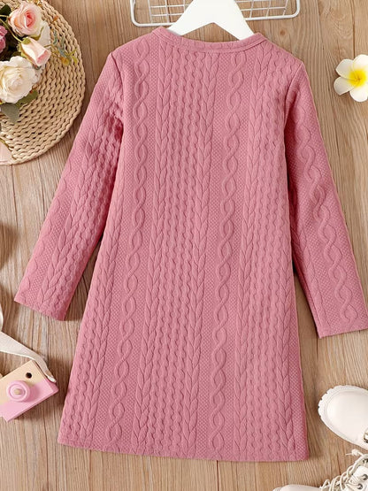PatPat Girls' Dress Autumn Winter Comfortable Warm