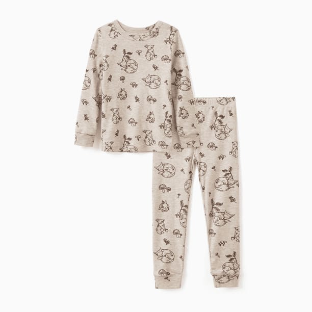 PatPat Toddler / Kids Pajamas with Soft Tencel Lyocell Wool Blend ( 2-piece sleepwear )