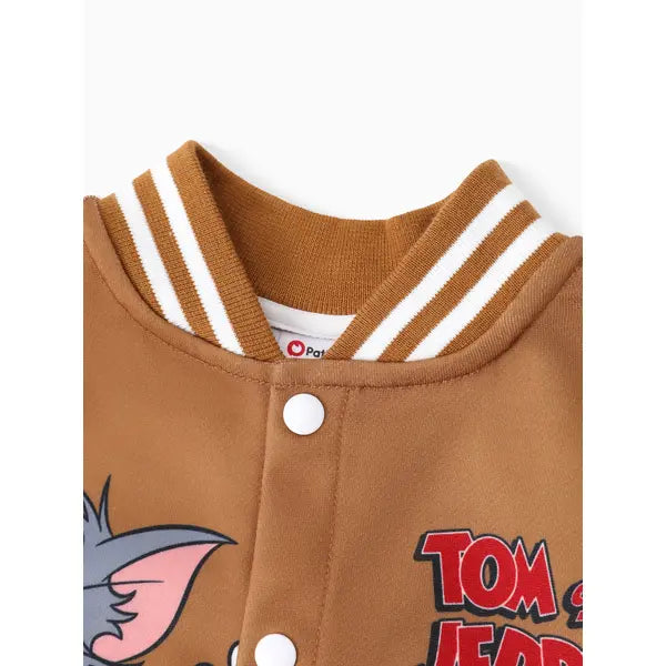 PATPAT Tom and Jerry Toddler/Kid Boy/Girl Colorblock Long-sleeve Jacket