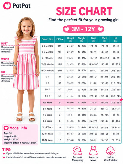 PatPat Baby Girls Maroon Ribbed Long Sleeve Tulle Tutu Dress